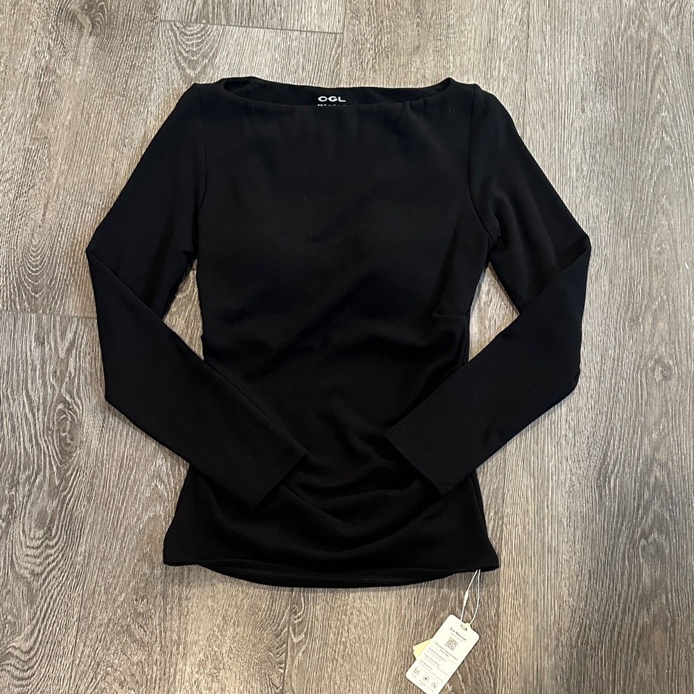 OGL Classic Black fleece lined  Long Sleeve Top